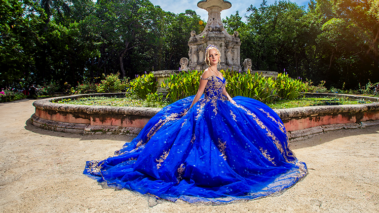 vestidos quiinceañera azul