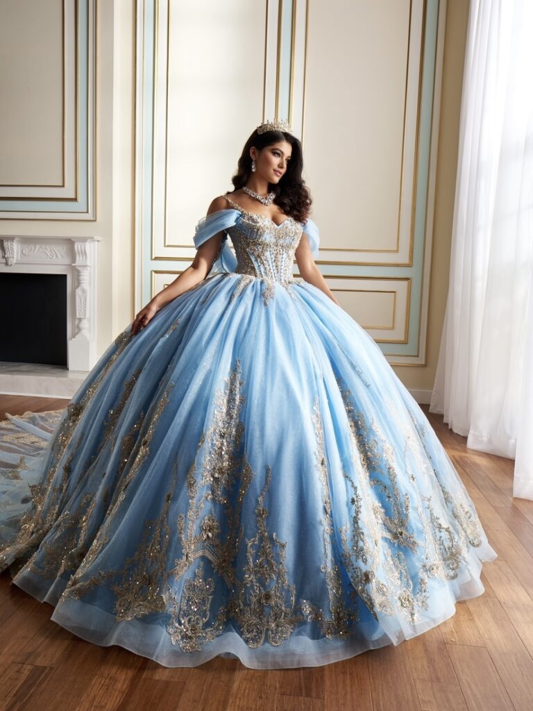 vestido quinceañera baby blue