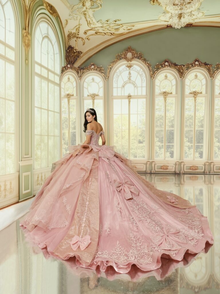 vestido quinceañerra rosado miami