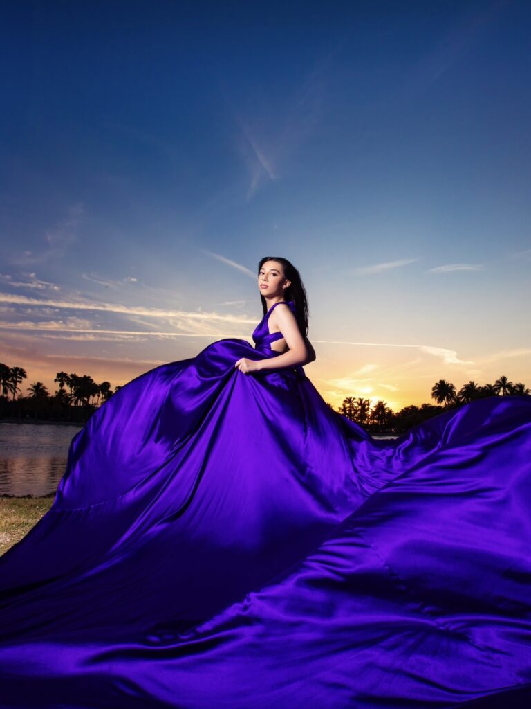 flying dress quinceañera