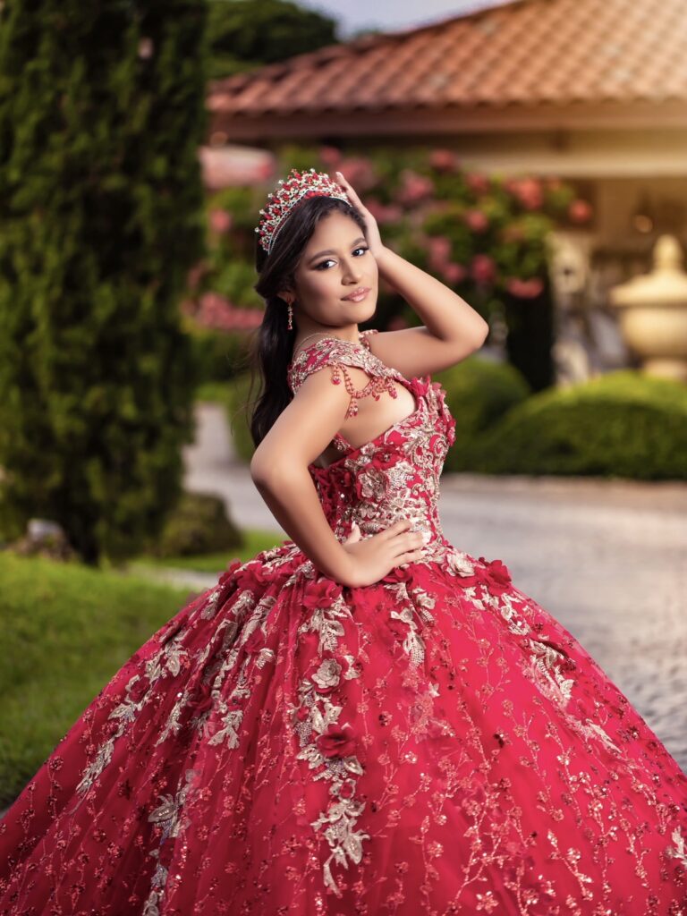 Vestidos de quinceañera rojo 2