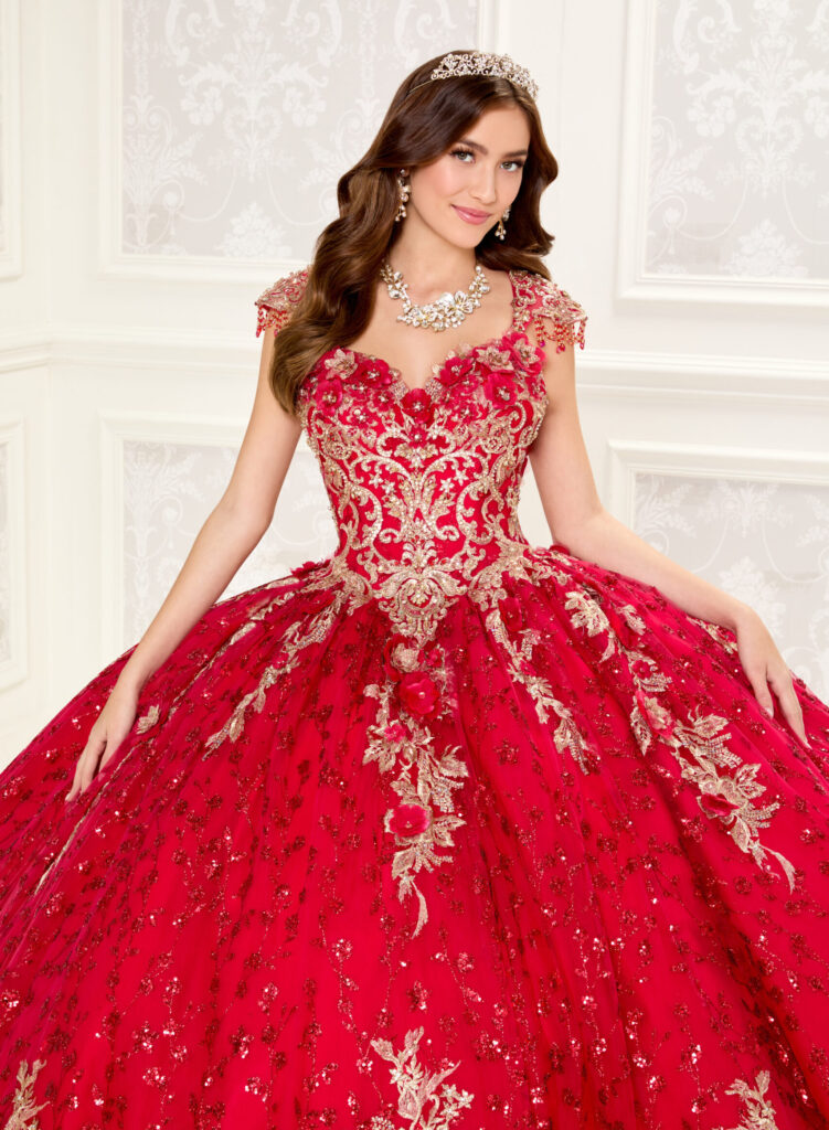 Vestidos de quinceañera rojo 3