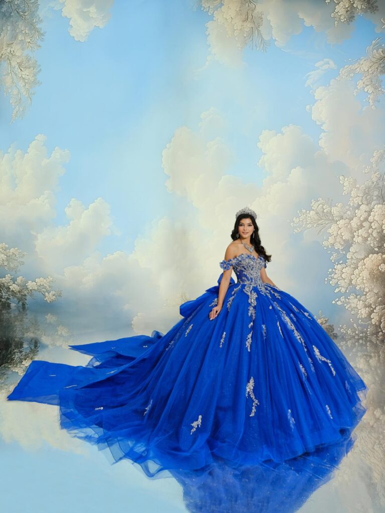 vestido quinceañera miami con cauda 2
